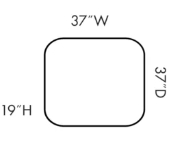 Fallston Slate Ottoman -Franklin Sales Store 810348751 5