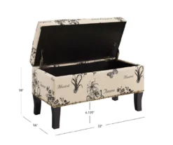 Claudia Botanical Storage Ottoman -Franklin Sales Store 810389625 A8