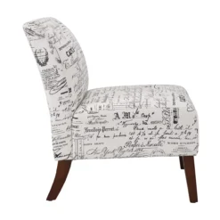 Shelby Script Armless Accent Chair -Franklin Sales Store 810389655 4 1