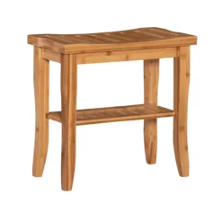 18" Pierce Bamboo Bathroom Stool -Franklin Sales Store 810389685 2