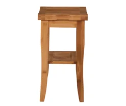 18" Pierce Bamboo Bathroom Stool -Franklin Sales Store 810389685 A1