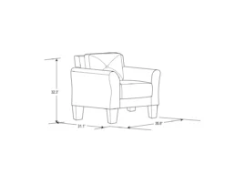 Hayward Gray Armchair -Franklin Sales Store 810413820 11 1