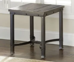 Ambrose Rustic Charcoal End Table -Franklin Sales Store 810422849 1