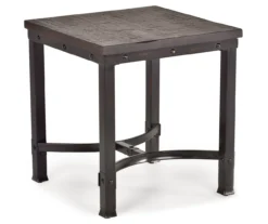 Ambrose Rustic Charcoal End Table
