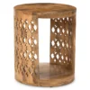 Brinley Starburst Cutout Round End Table