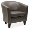 Windko Gray Faux Leather Tub Chair -Franklin Sales Store 810429853 4