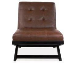Sidewinder Brown Faux Leather Accent Chair 9 Sidewinder Brown Faux Leather Accent Chair -Franklin Sales Store 810431434 3