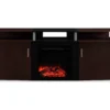 63" Bridgeport Cherry Electric Fireplace Console 1 63" Bridgeport Cherry Electric Fireplace Console -Franklin Sales Store 810464968 6