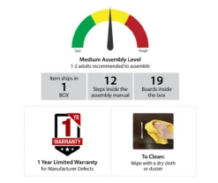 65" Wilton Black Electric Fireplace Console 7 65" Wilton Black Electric Fireplace Console -Franklin Sales Store 810464969 6