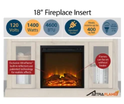 Ameriwood 47" Grandcastle Electric Fireplace Console -Franklin Sales Store 810464998 4