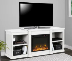 65" Wilton White Electric Fireplace Console -Franklin Sales Store 810464999 1