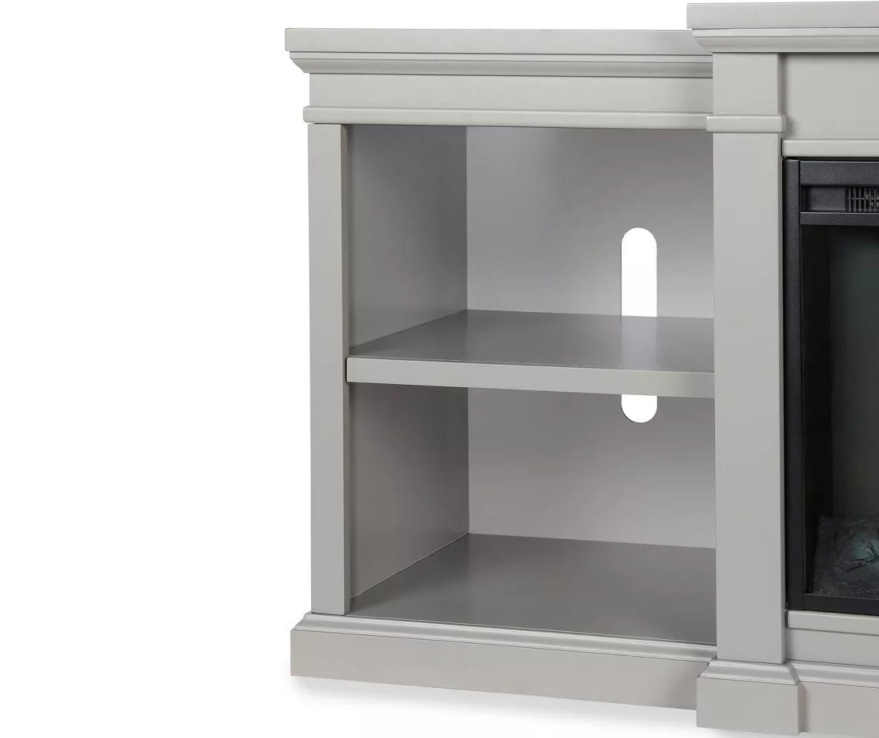 65" Wilton Gray Electric Fireplace Console 5 65" Wilton Gray Electric Fireplace Console - Image 3