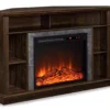 47" Flaxton Espresso Corner Electric Fireplace Console 2 47" Flaxton Espresso Corner Electric Fireplace Console -Franklin Sales Store 810465039 3