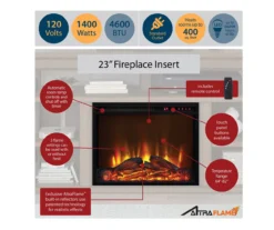 47" Flaxton Espresso Corner Electric Fireplace Console -Franklin Sales Store 810465039 6