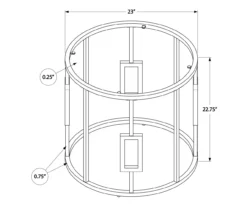 Silver Greek Key End Table -Franklin Sales Store 810512997 3