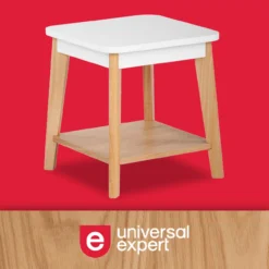 White Square Side Table -Franklin Sales Store 810513568