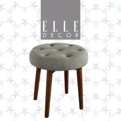 Penelope Tufted Stool -Franklin Sales Store 810513571