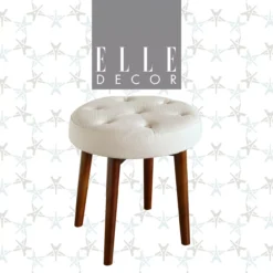 Penelope Tufted Stool -Franklin Sales Store 810513572