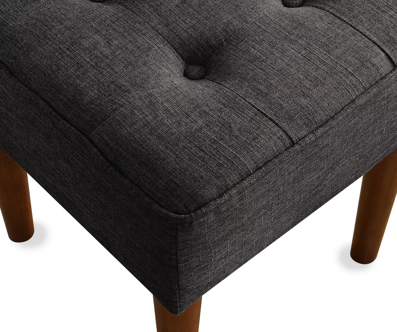 Aria Charcoal Grey Tufted Stool 5 Aria Charcoal Grey Tufted Stool - Image 3