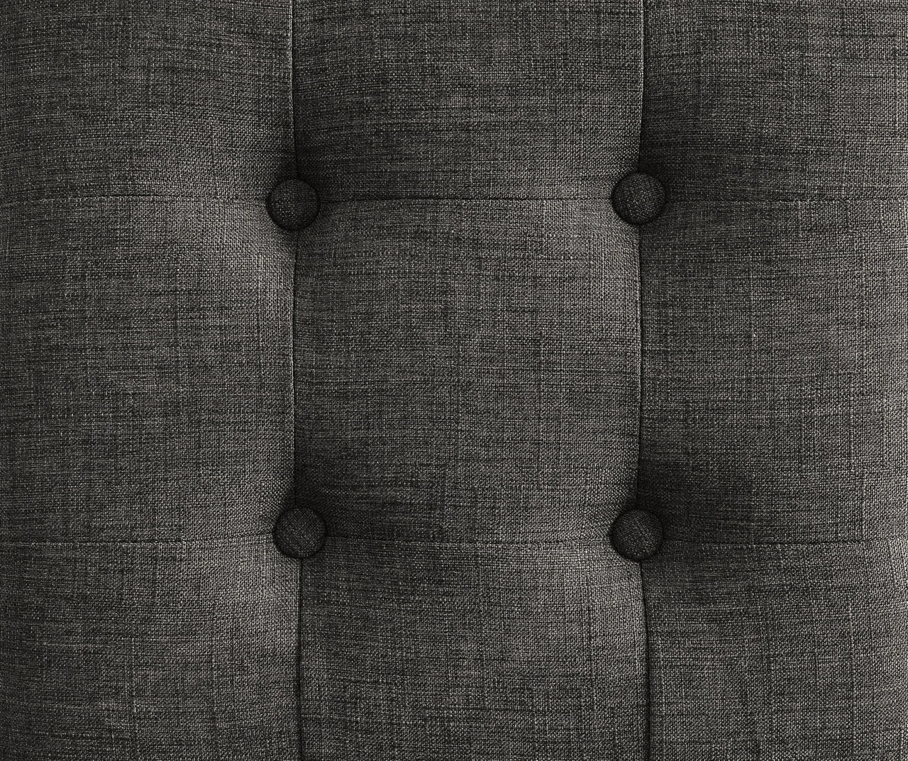 Aria Charcoal Grey Tufted Stool 6 Aria Charcoal Grey Tufted Stool - Image 4