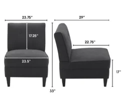 Serta Copenhagen Tufted Slipper Chair 36 Serta Copenhagen Tufted Slipper Chair -Franklin Sales Store 810513580 4