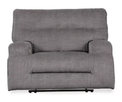Coombs Charcoal Wide Seat Power Recliner