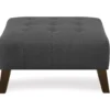 Jasper Charcoal Pebble Square Ottoman 1 Jasper Charcoal Pebble Square Ottoman -Franklin Sales Store 810519916 1
