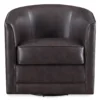 Willow River Hammond Faux Leather Swivel Accent Chair -Franklin Sales Store 810519938 1
