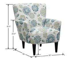 Middleton Cascade Teal Accent Chair -Franklin Sales Store 810519948 5