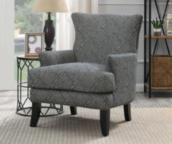 Bossa Gray Print Accent Chair -Franklin Sales Store 810519952 7