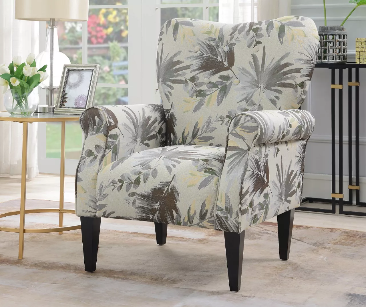 Willow River Lincoln Floral Accent Chair 8 Willow River Lincoln Floral Accent Chair - Image 6