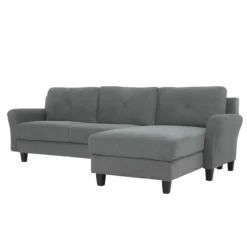 Hayward Gray Rolled Arm Sectional -Franklin Sales Store 810524579 14