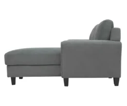 Hayward Gray Rolled Arm Sectional -Franklin Sales Store 810524579 4
