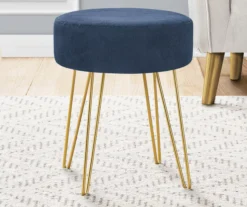 Hairpin Leg Upholstered Ottoman -Franklin Sales Store 810533415 1