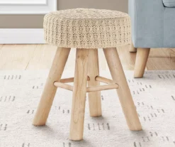 Wooden Leg Upholstered Ottoman -Franklin Sales Store 810533422 1