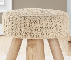 Wooden Leg Upholstered Ottoman -Franklin Sales Store 810533422 4