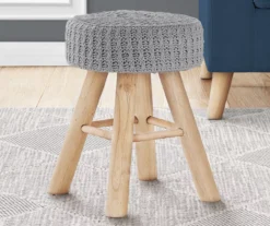 Wooden Leg Upholstered Ottoman -Franklin Sales Store 810533423 1
