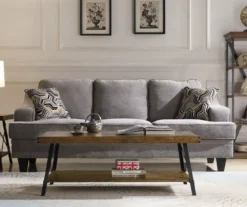 Pomona Pine Brown & Steel Gray 24" Wood Open-Shelf End Table -Franklin Sales Store 810535748 12