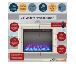 70" Intrepid Light Walnut Deluxe Electric Fireplace Console 10 70" Intrepid Light Walnut Deluxe Electric Fireplace Console -Franklin Sales Store 810538245 4