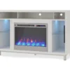 48" Intrepid White Electric Fireplace Console -Franklin Sales Store 810538247 3
