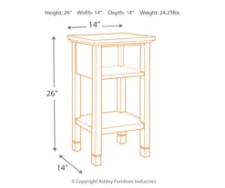 Signature Design By Ashley Marnville Accent Table With USB Ports -Franklin Sales Store 810542308 2