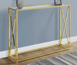 Monarch Glass & Metal Accent Table -Franklin Sales Store 810542389 1