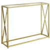 Monarch Glass & Metal Accent Table -Franklin Sales Store 810542389 2