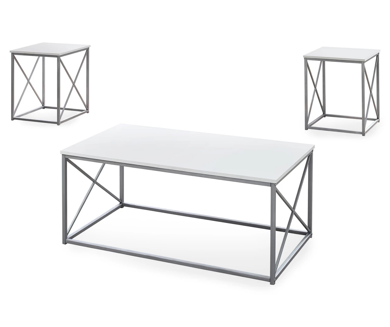 Monarch X Frame 3-Piece Occasional Table Set 4 Monarch X Frame 3-Piece Occasional Table Set - Image 2