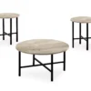 Monarch Round 3-Piece Occasional Table Set
