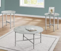 Monarch Round 3-Piece Occasional Table Set -Franklin Sales Store 810542427 1