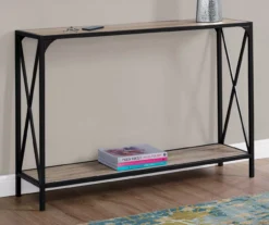 Monarch Metal X-Shaped Console Table -Franklin Sales Store 810542457 1