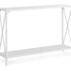 Monarch Metal X-Shaped Console Table -Franklin Sales Store 810542458 2