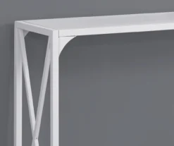Monarch Metal X-Shaped Console Table -Franklin Sales Store 810542458 3