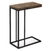 Monarch Reclaimed Wood Look C Side Table